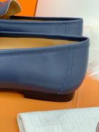 HM Men's Colette Loafer Navy Blue Cowhide GHW 546344