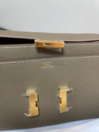 CONSTANCE TO GO 20.5 ETOUPE EPSOM GOLD HARDWARE