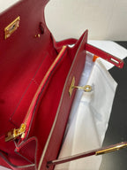 kelly woc 20.5 red epsom gold hardware