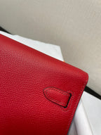 kelly woc 20.5 red epsom gold hardware