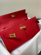 kelly woc 20.5 red epsom gold hardware