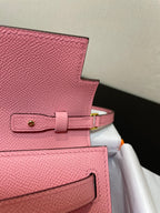 kelly woc 20.5 pink epsom gold hardware