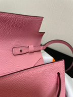 kelly woc 20.5 pink epsom silver hardware
