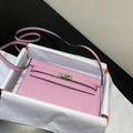 kelly to go wallet 20.5 light pink epsom silver hardware