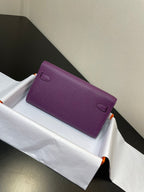 kelly woc 20.5 purple epsom gold hardware