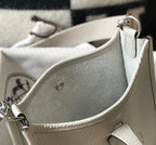 Mini Evelyne 18cm Light Grey Togo Silver Hardware