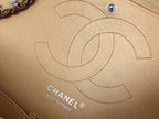 flap bag jumbo 30 light beige lambskin silver hardware
