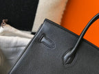 HM BIRKIN 35CM BAG BLACK TOGO SILVER HARDWARE