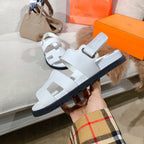 HM GENIUS SANDAL WHITE CALFSKIN