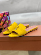 LP SUMMER CHARMS SANDALS YELLOW SUEDE