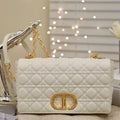 LARGE CARO BAG 28 WHITE CALFSKIN
