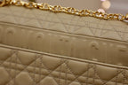 LARGE CARO BAG 28 LIGHT BEIGE CALFSKIN