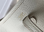 Mini Evelyne 18cm White Togo Ghw