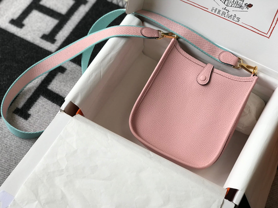 Mini Evelyne 18cm Pink Togo Ghw