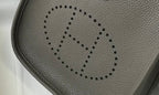 Mini Evelyne 18cm Dark Grey Togo Ghw