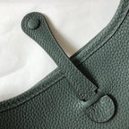 Mini Evelyne 18cm Green Grey Togo Ghw