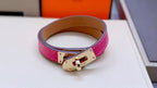 HM Kelly Double Tour Pink Gold Bracelet