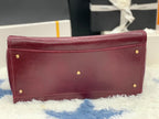 cc shopping bag 40cm burgundy calfskin gold hardware