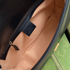 gg marmont 26cm black calfskin gold hardware