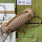 gg marmont 26cm beige calfskin gold hardware