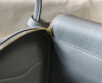 HM LINDY 26 BAG TEMPERED GRAY TAURILLON CLEMENCE LEATHER