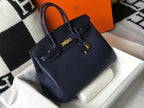 HM BIRKIN 35CM BAG NAVY TOGO GOLD HARDWARE