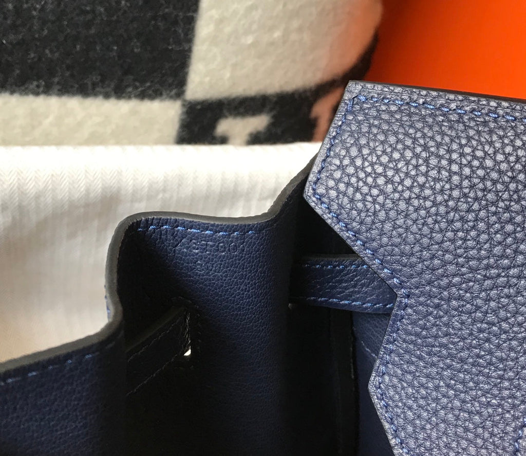 HM BIRKIN 35CM BAG NAVY TOGO GOLD HARDWARE