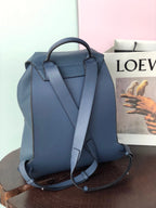 LOEWE FLAMENCO BACKPACK 31 IN NAVY BLUE CALFSKIN