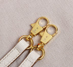 HM KELLY MINI 19 WHITE CROCODILE EMBOSSED CALFSKIN GOLD HARDWARE