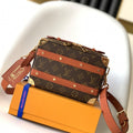 LV x NBA Handle Trunk Bag 21.5cm Brown Monogram Canvas GHW