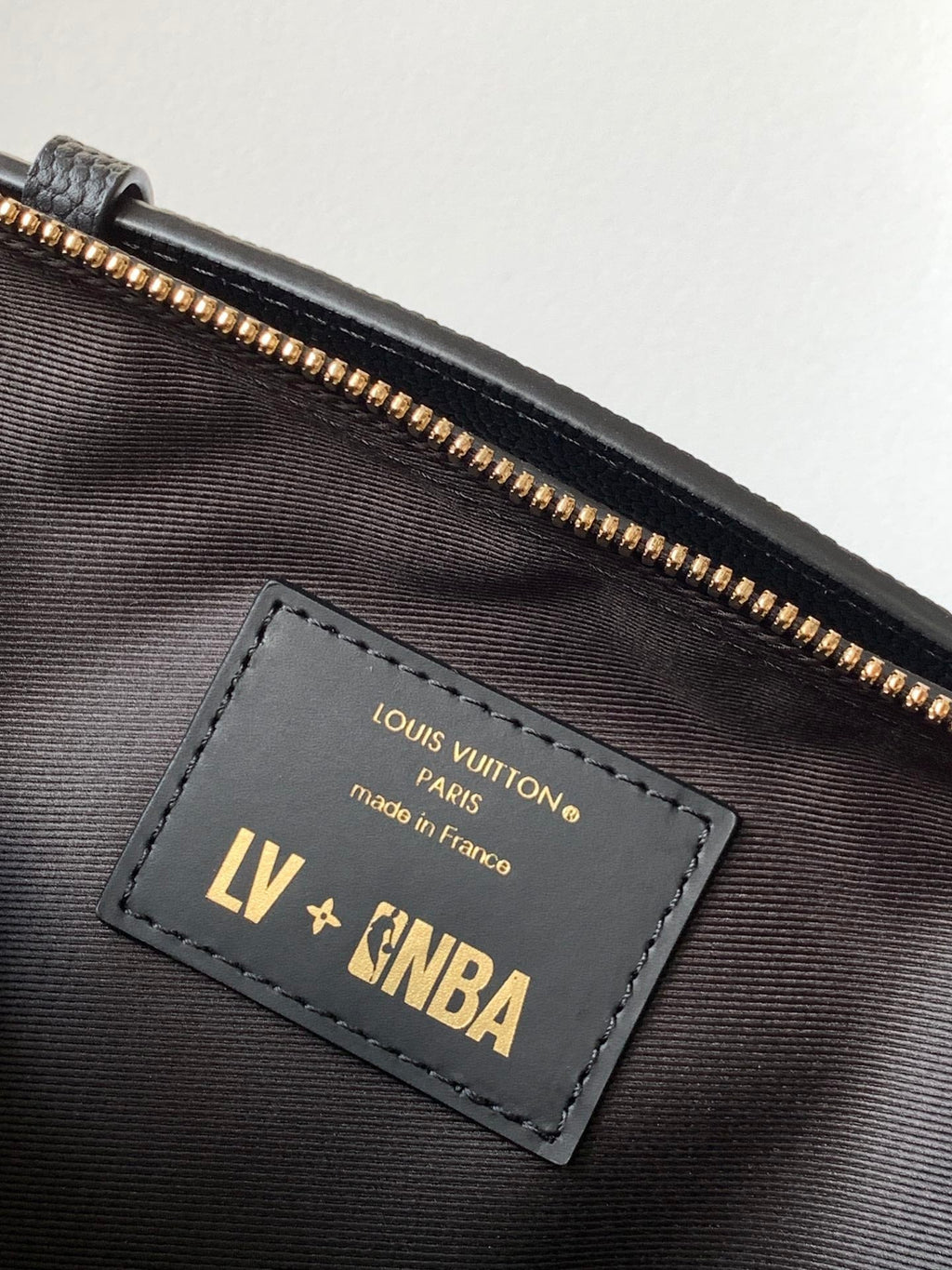 LV x NBA Handle Trunk Bag 21.5cm Black Monogram Grained Leather GHW