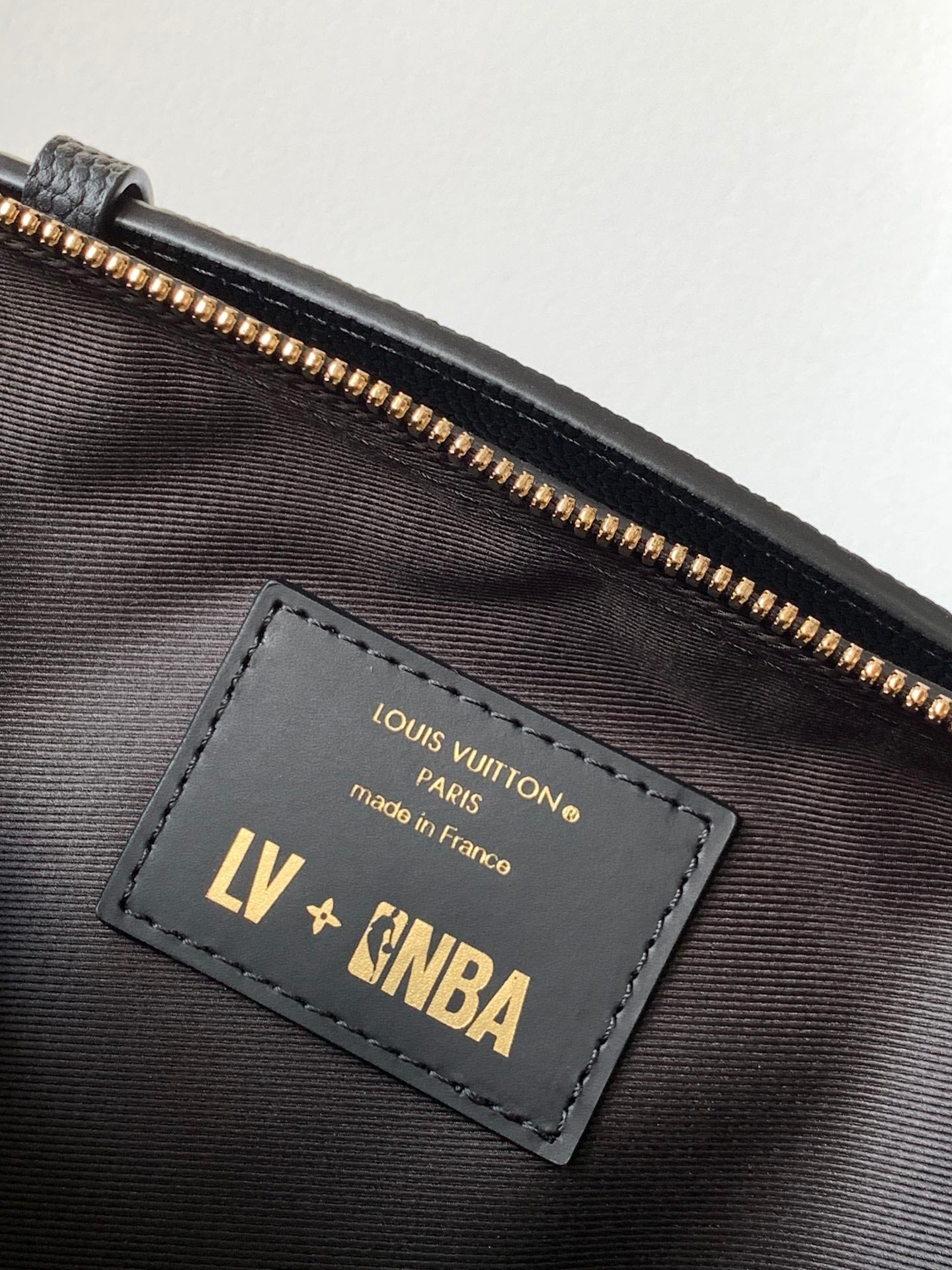 LV x NBA Handle Trunk Bag 21.5cm Black Monogram Grained Leather GHW