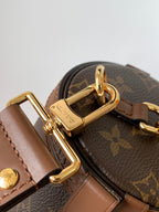 LV Papillon Trunk 19cm Brown Monogram Canvas & Cowhide GHW