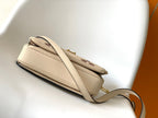 LV Pochette Métis Brown Beige Monogram Embossed Empreinte Leather