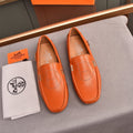 HM Men's Loafer Vibrant Orange Cowhide 509528