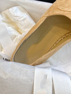 espadrilles beige suede black velvet