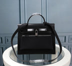 HM HERBAG ZIP 31 BLACK CANVAS
