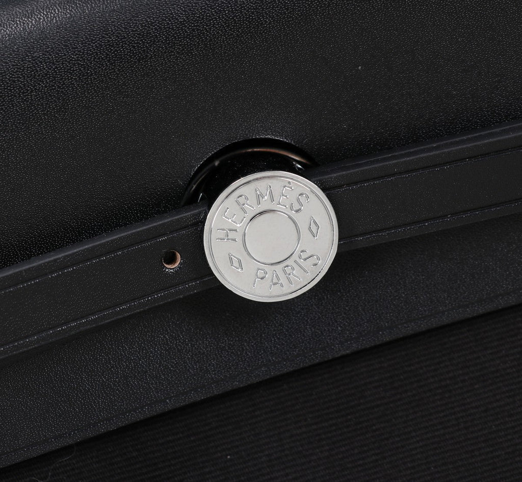 HM HERBAG ZIP 31 BLACK CANVAS