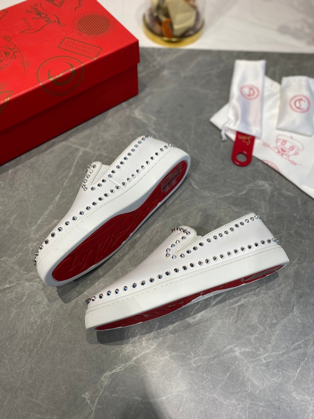 CL Loafers Cowhide and Spikes 242392