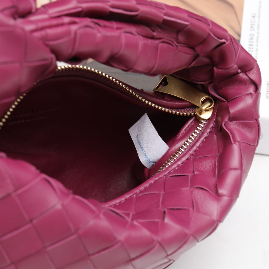 mini jodie 28 burgundy lambskin