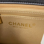 Classic Mini Flap Bag 20cm black lambskin gold hardware