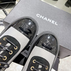 CC Sneaker 45mm Black Grey Wrinkled Lambskin And Cowhide