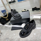 CC Sneaker 45mm Black Wrinkled Lambskin And Cowhide