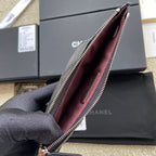 CC Classic Phone Pouch Black Caviar Sliver Steel 229651