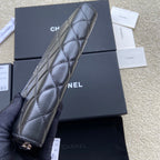 CC A50097 Classic Zipper Wallet Black Caviar GHW 229656