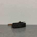 Celine 2026 Tabou Clutch on Strap Triomphe Canvas Calfskin 281765