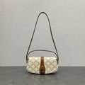 Celine 2026 Tabou Clutch on Strap Triomphe Canvas Calfskin 281765