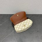 Celine 2026 Tabou Clutch on Strap Triomphe Canvas Calfskin 281765