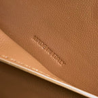 Celine Tabou Clutch on Strap Triomphe Beige Brown Canvas & Calfskin