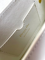 MINI BOBBY EAST-WEST 20 BAG IN WHITE CALFSKIN